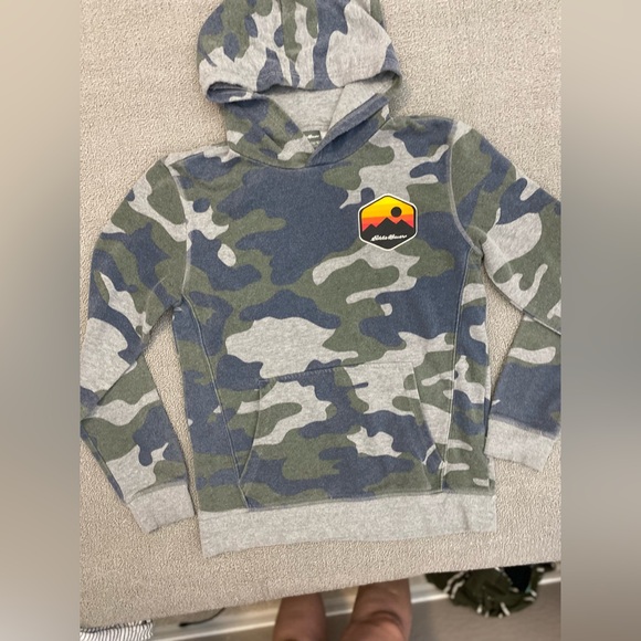 Eddie Bauer Other - Eddie Bauer Kids Large Camo Hoodie- Outdoor Casual Camping Hiking Athletic